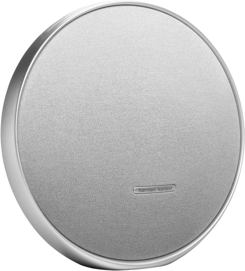 Harman Kardon Onyx Studio 9 Portable Stereo Bluetooth Home Speaker, Superior Sound, Wider Soundstage, Multi-Speaker Connection, Built-in Battery, Self-Tuning, Harman Kardon One App, Grey