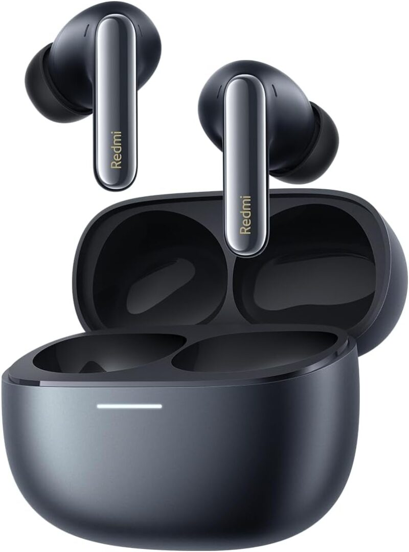 Xiaomi Redmi Buds 6 Pro Black - 36h Battery Life, Triple Driver Hi-Fi Sound, 55 dB ANC, 20 ANC Levels, 3 Transparency Modes, Immersive 3D Audio, Bluetooth 5.3, Google Fast Pair, Hi-Res Audio